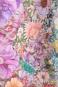 Tiny Scenes Floral Patterned Window Panel