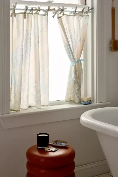Melody Patchwork Patterned Café Curtain Set