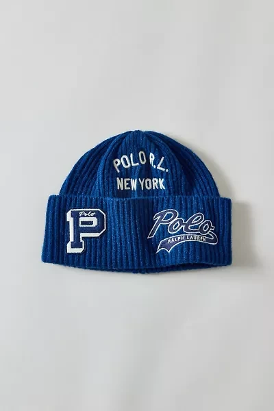 Polo Ralph Lauren Logo Patch Wool Blend Watch Cap Beanie