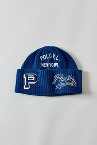 Polo Ralph Lauren Logo Patch Wool Blend Watch Cap Beanie