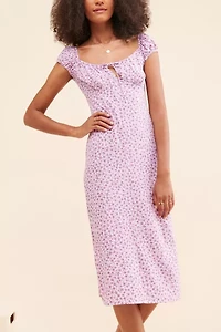 Motel Lona Floral Midi Dress