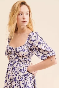 Violette Ruched Mini Dress