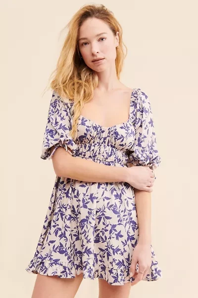 Violette Ruched Mini Dress