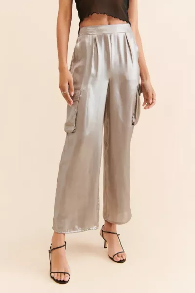 Dizzy Lizzy Satin Shine Cargo Pants
