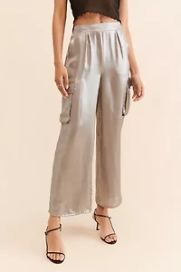 Dizzy Lizzy Satin Shine Cargo Pants