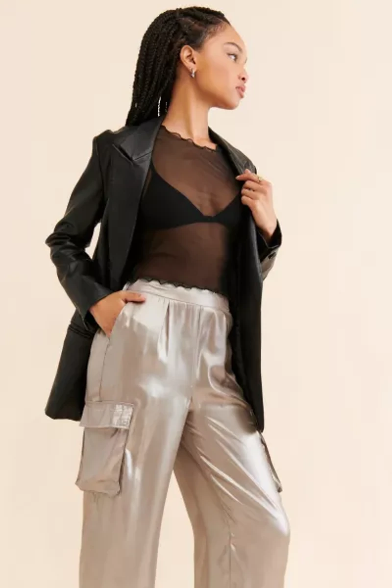 Dizzy Lizzy Satin Shine Cargo Pants