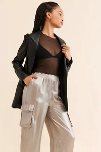 Dizzy Lizzy Satin Shine Cargo Pants