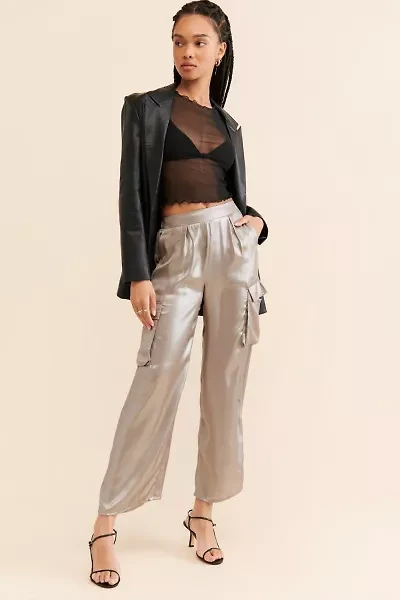Dizzy Lizzy Satin Shine Cargo Pants