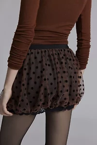 Emory Mesh Bubble Micro Skort