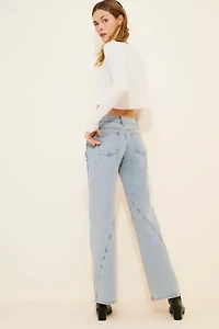 Lioness Dollhouse Lace Up Jeans