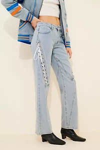 Lioness Dollhouse Lace Up Jeans