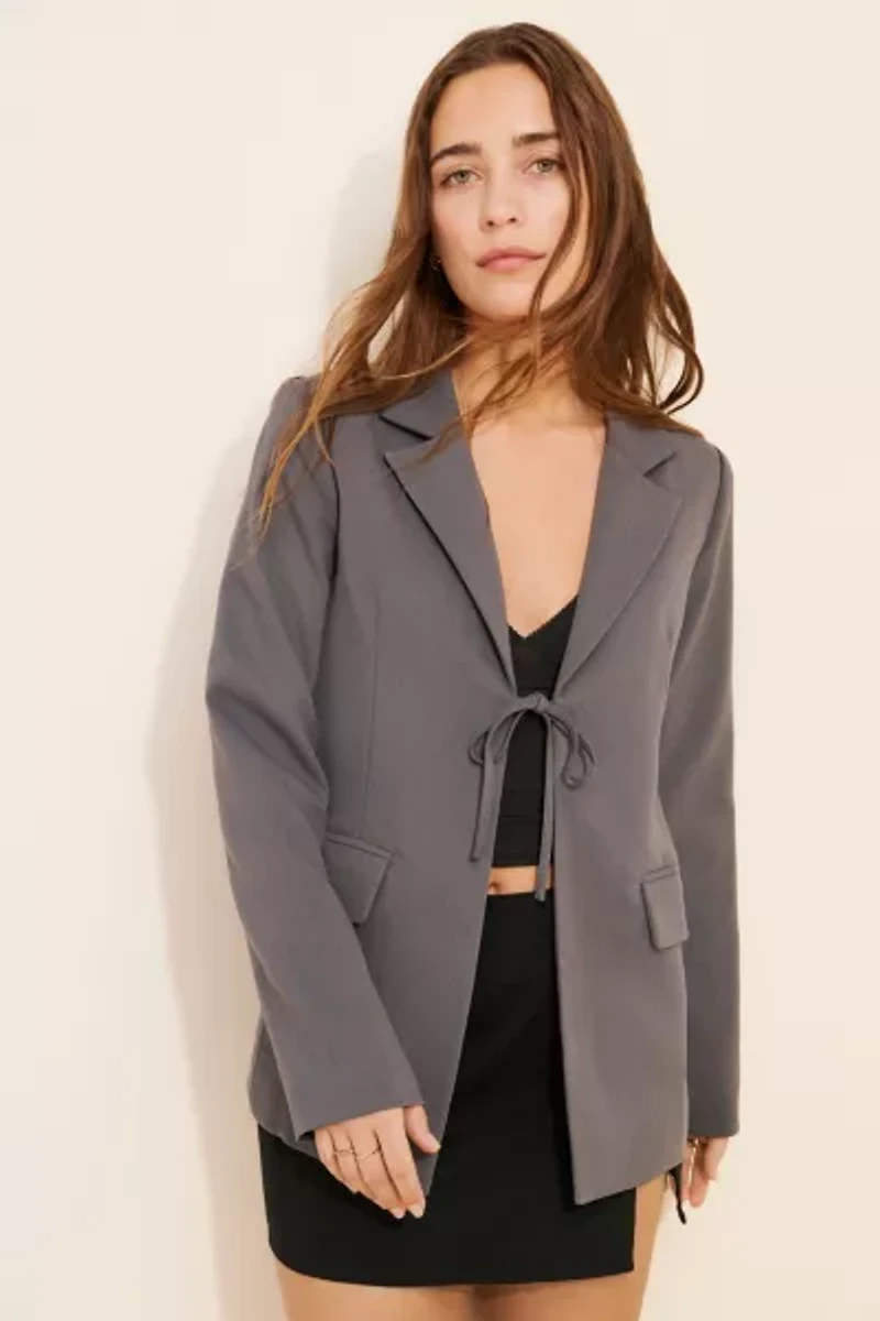 Motel Mason Tie-Front Blazer
