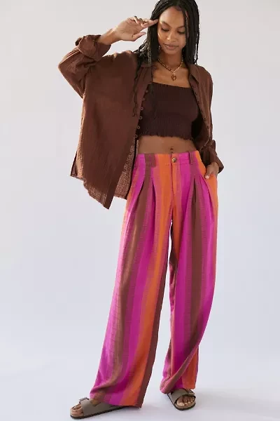 Martina Linen Mid-Rise Trousers
