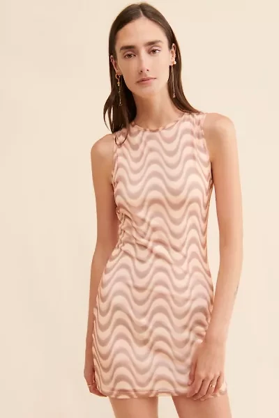 Daisy Street Mesh Backless Mini Dress