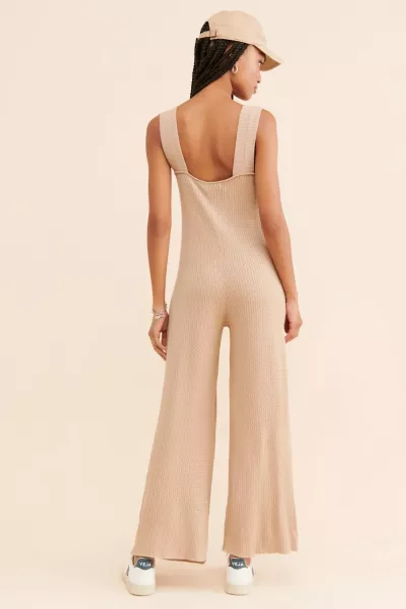 WeWoreWhat Knit Wide Leg Jumpsuit