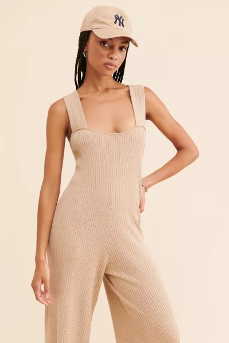 WeWoreWhat Knit Wide Leg Jumpsuit