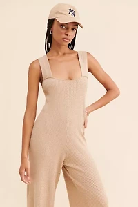 WeWoreWhat Knit Wide Leg Jumpsuit