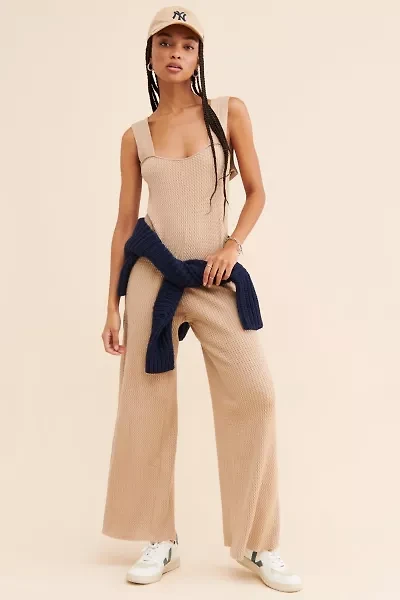 WeWoreWhat Knit Wide Leg Jumpsuit