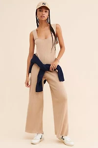 WeWoreWhat Knit Wide Leg Jumpsuit