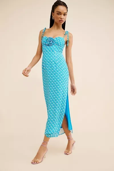 The Frolic Elia Stripe Maxi Dress