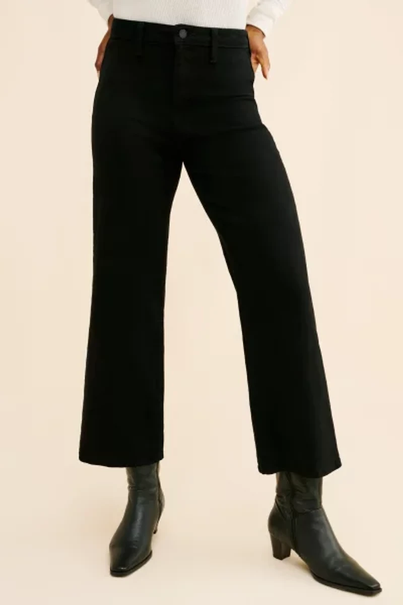 JUST BLACK DENIM Longer Length Trouser Leg Jeans