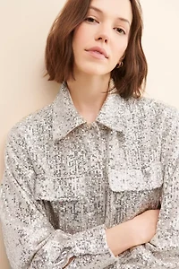 BB Dakota Glitter Sweet Shirt Jacket