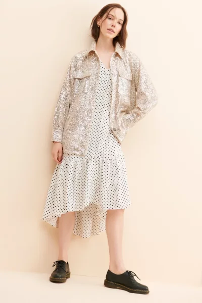BB Dakota Glitter Sweet Shirt Jacket
