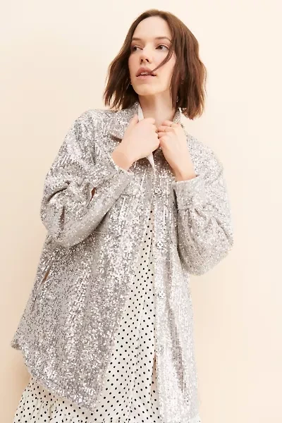 BB Dakota Glitter Sweet Shirt Jacket
