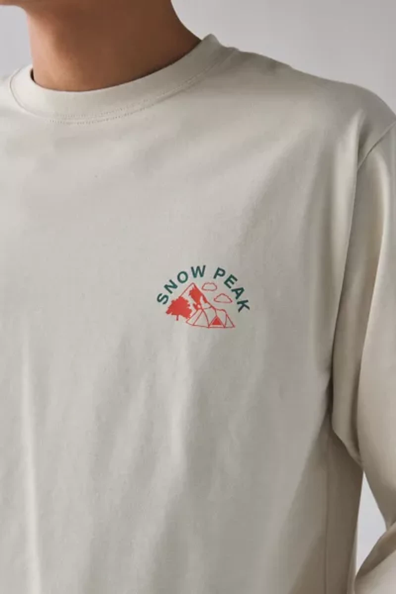 Snow Peak Living With Nature Graphic Long Sleeve Tee