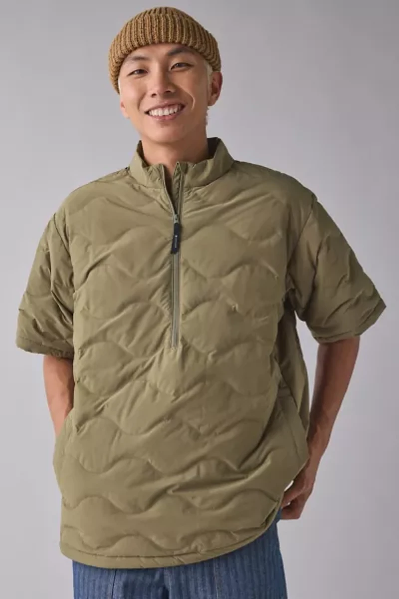 Snow Peak Thermo Control Pullover Quilted Short Sleeve Jacket