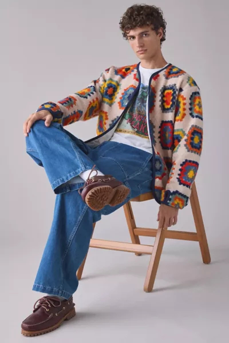 Snow Peak Wool Jacquard Cardigan