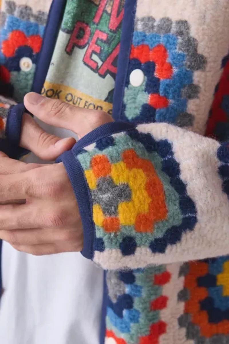 Snow Peak Wool Jacquard Cardigan