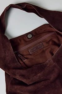 Mini Boston Bow Suede Shoulder Bag