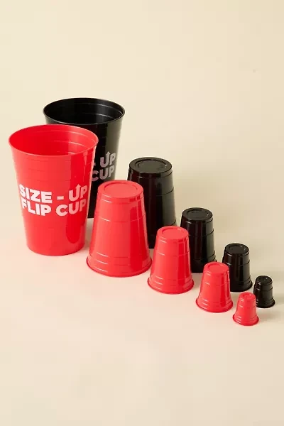 Buzzed Size Up Flip Cup Party Game