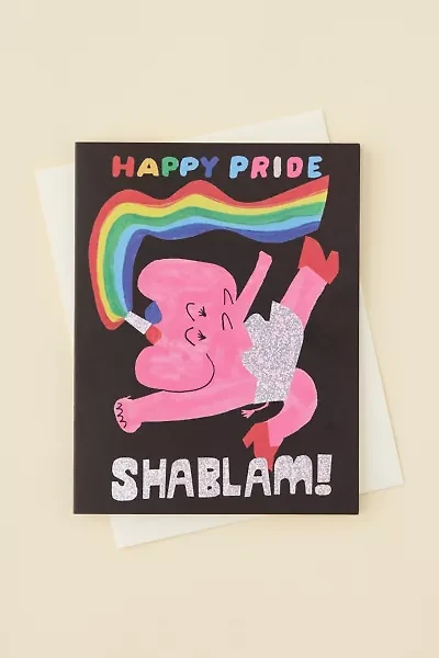 Red Cap Cards Shablam Greeting Card