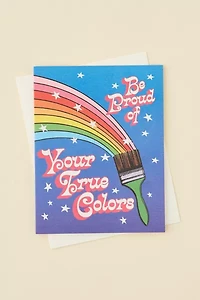 Red Cap Cards Your True Colors Greeting Card