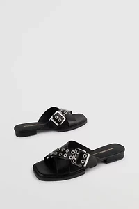 Intentionally Blank Clipz Leather Sandal