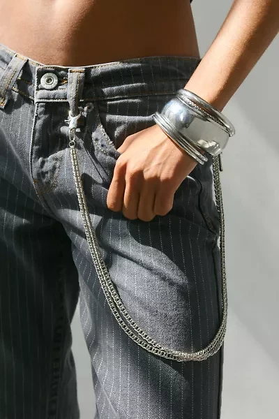 Cross Pendant Double Wallet Chain