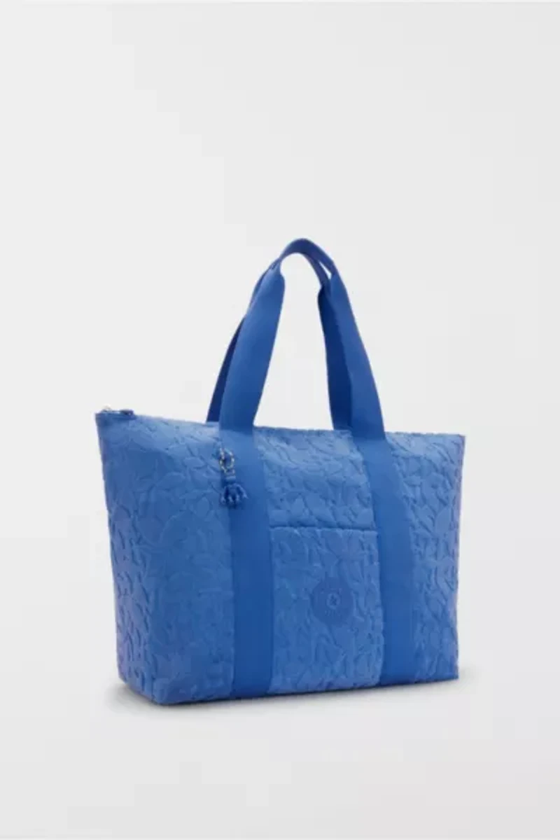 Kipling Art Medium Resort Terry Cloth Tote Bag