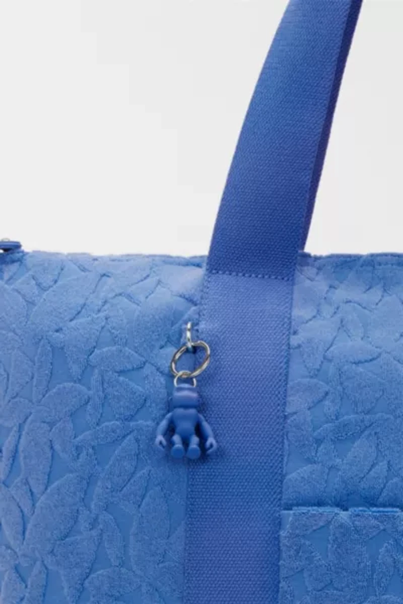 Kipling Art Medium Resort Terry Cloth Tote Bag