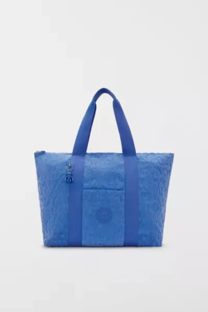 Kipling Art Medium Resort Terry Cloth Tote Bag
