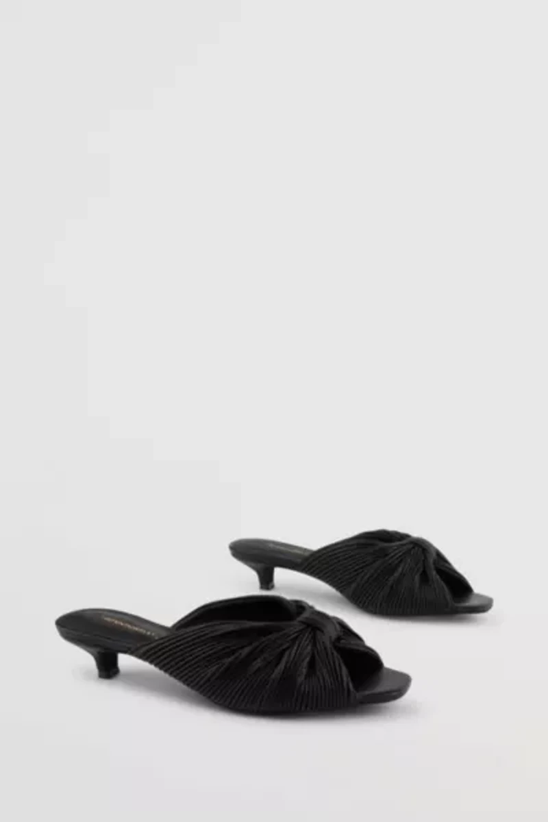 Intentionally Blank Curfew Leather Kitten Heel