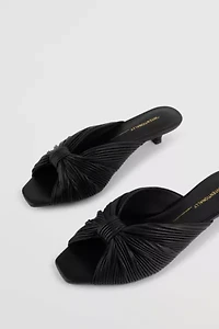 Intentionally Blank Curfew Leather Kitten Heel