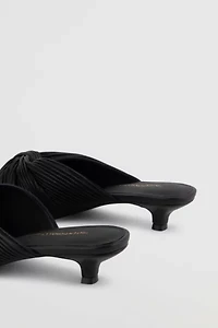 Intentionally Blank Curfew Leather Kitten Heel