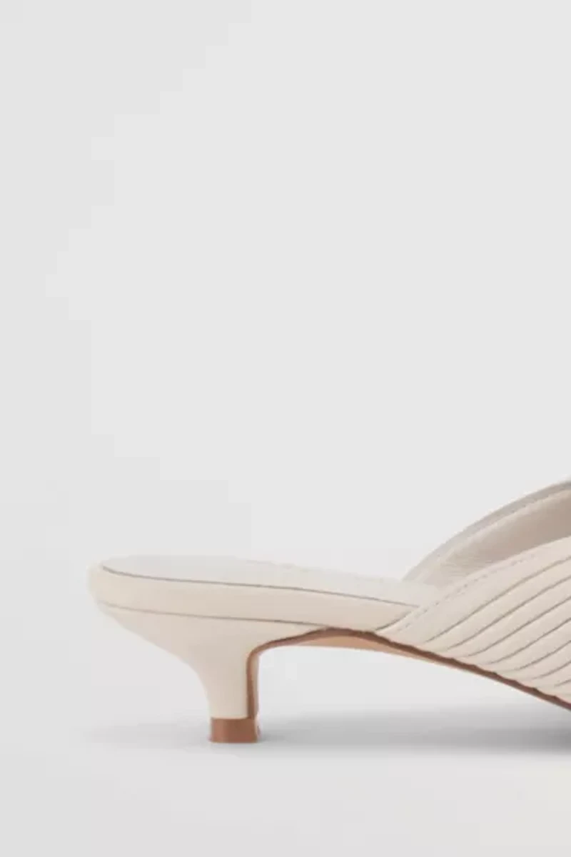 Intentionally Blank Curfew Leather Kitten Heel