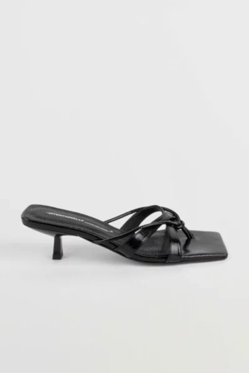 Intentionally Blank Eli Kitten Heel Thong Sandal