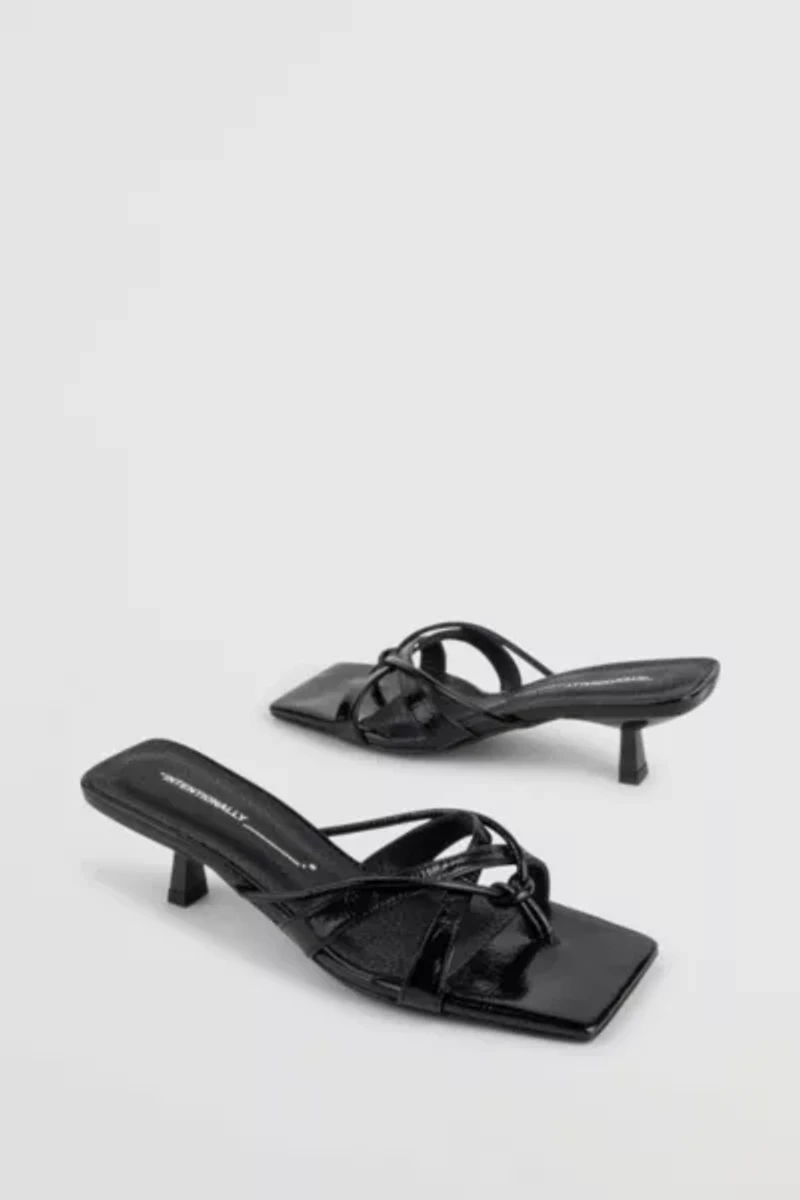 Intentionally Blank Eli Kitten Heel Thong Sandal