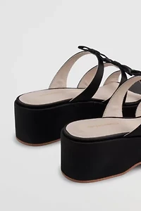 Intentionally Blank Fuse Platform Bow Sandal