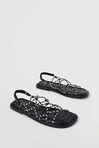 Intentionally Blank Lychee Elastic Sport Cord Flat Sandal