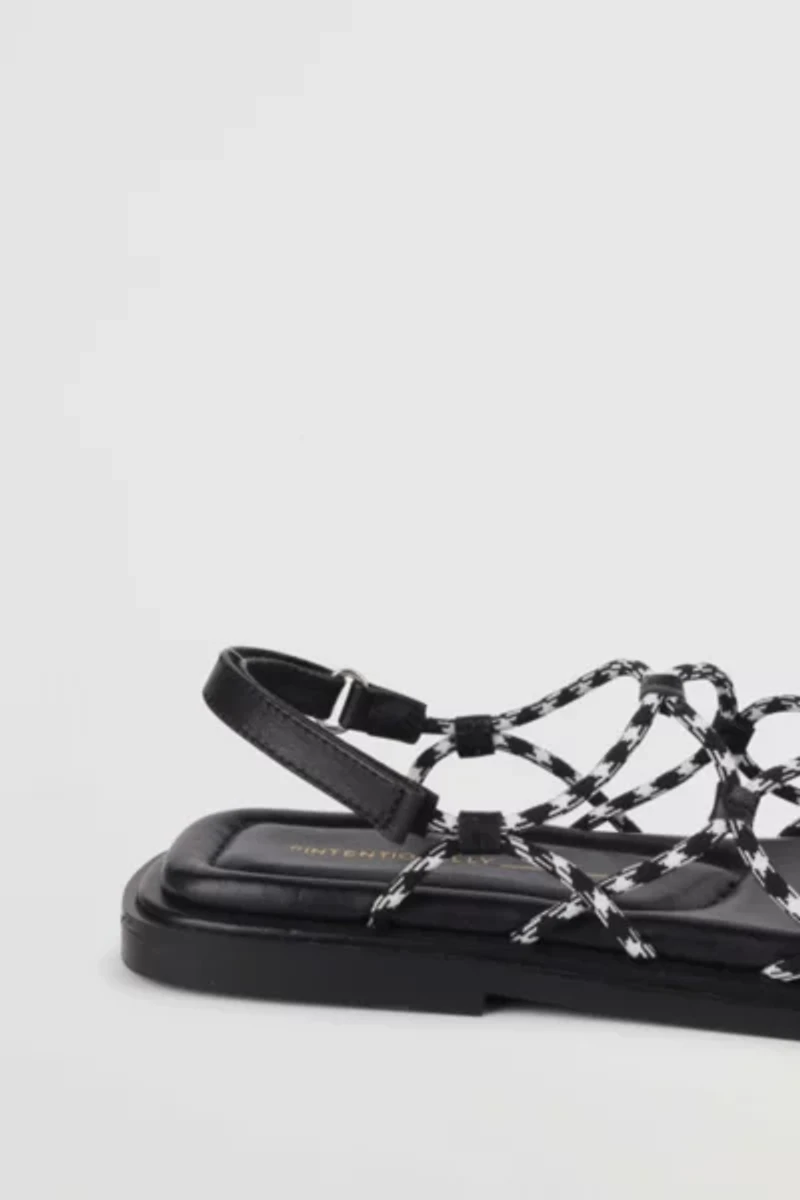 Intentionally Blank Lychee Elastic Sport Cord Flat Sandal